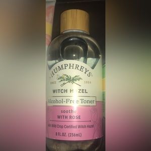 Humphreys Soothe Witch Hazel with Rose Alcohol-Free Toner, Clear, 8 Oz Pack of 1